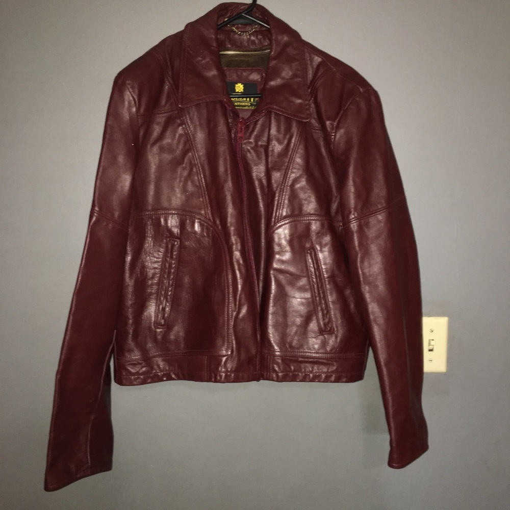 VINTAGE 70'S FIDELITY USA LEATHER CAFE RACER SPORT